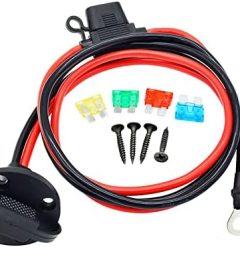 Nuofany 10AWG SAE Power Extension Cable with 5 Fuses