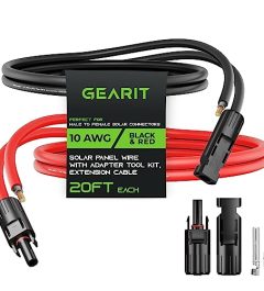 gearit 10awg solar extension cable with male to female connectors