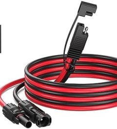 bateria power 10awg solar to sae adapter charge cable for solar panels