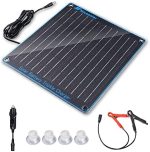 nicesolar 10w 12v solar panel battery charger for vehicles and boats