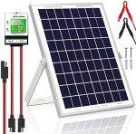 solperk 10w solar panel charger kit for various 12v batteries