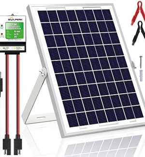 solperk 10w solar panel charger kit for various 12v batteries