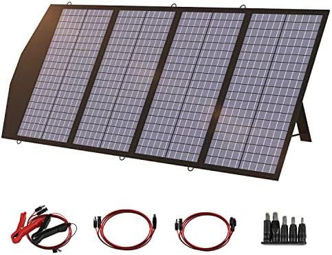 allpowers 140w portable solar panel charger for laptop and cellphone