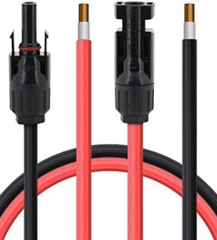 15 Feet Black and Red Solar Panel Extension Cable