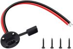 2-foot weatherproof sae power socket extension cable with connectors