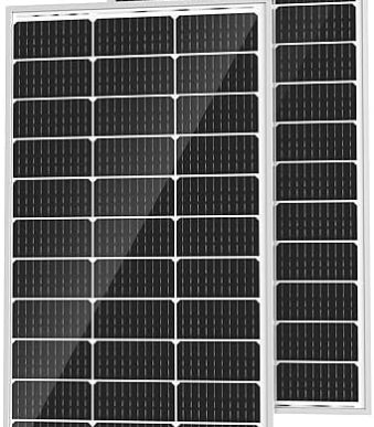 SOLPERK 2-pack of high-efficiency 100W solar panels for various applications