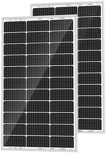 solperk 2-pack of high-efficiency 100w solar panels for various applications