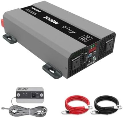 mfuzop 2000w pure sine wave inverter for off-grid solar power