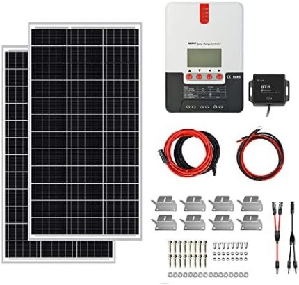 expertpower 200w solar power kit for rvs