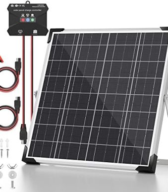 voltset 20w solar battery trickle charger maintainer