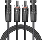valemo 30 ft solar panel cable with connectors for home/rv