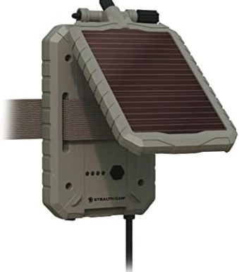 stealth durable sol-pak solar battery pack for trail cameras