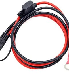 nuofany 10awg sae to o-ring connector extension cable for solar panels