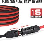 eco-worthy 10awg 10ft solar extension cable set