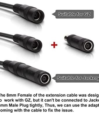 igreely 10ft 8mm extension cable for solar generators