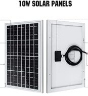 eco-worthy portable 12v 10w solar panel battery charger