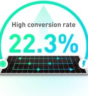 newpowa high efficiency 200w monocrystalline solar panel for rv/marine