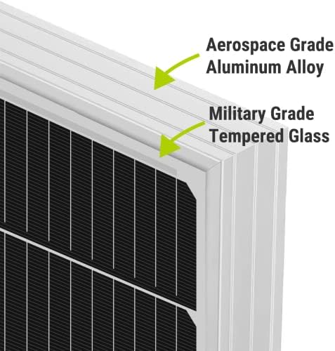 newpowa high efficiency 200w monocrystalline solar panel for rv/marine