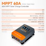 Temank Latest Version: 60A MPPT Solar Charge Controller with LCD Display