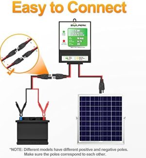 SOLPERK 8A Solar Charger Controller for 12v Battery Maintenance