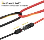 20ft 10awg solar extension cable with connectors bundle