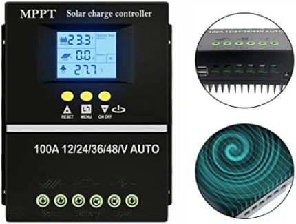 SOGTICPS 100A MPPT Solar Charge Controller for Multiple Voltages