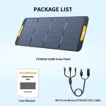 vtoman portable 400w solar panel for home & camping off-grid power