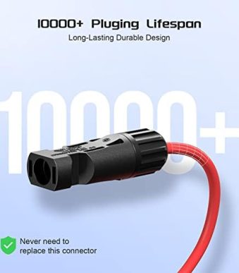 bateria power solar panel y-branch cable with 30a power connectors