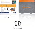 flexsolar portable 40w solar charger with ip67 waterproof and dustproof