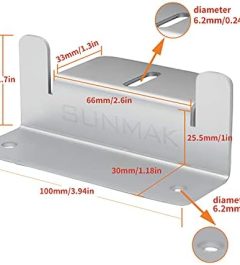 sunmak lightweight aluminum z brackets for solar panel mounting