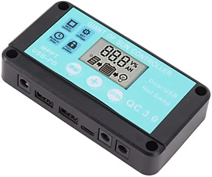 dpofirs 80a solar charge controller with dual usb output and lcd display