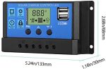eeekit 30a solar charge controller with dual usb port