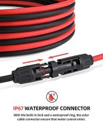 bougerv 100ft 10awg solar extension cable with female/male connectors