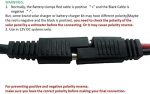 sunway solar panel connector cable for 12v battery charging