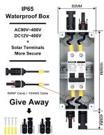 dihool outdoor box with din rail enclosure for solar panels