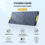 vtoman portable 400w solar panel for home & camping off-grid power