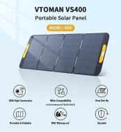 vtoman portable 400w solar panel for home & camping off-grid power