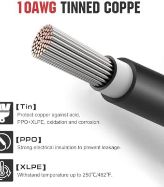 ECO-WORTHY 10AWG 10FT Solar Extension Cable Set