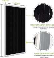 weize 12v 200w solar panel kit for off-grid power