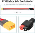 CERRXIAN XT60 Male to Solar Panel Adapter Cable