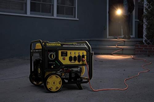 electric start dual fuel portable generator by champion power equipment