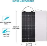 renogy flexible 175w solar panel for off-grid charging on uneven surfaces