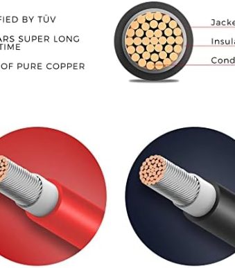jjn 10awg 20ft solar extension cables for solar system