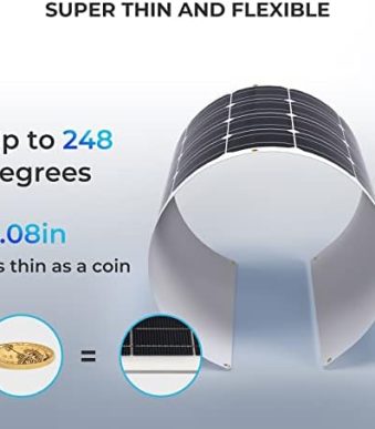Renogy 100W Flexible Solar Panel for Off-Grid Charging
