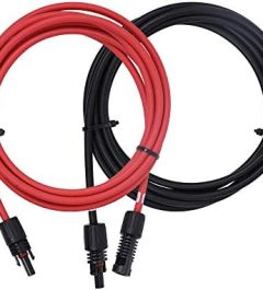 renogy 10awg solar panel extension cables - 20ft