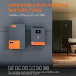 powmr 6200w off-grid solar inverter with 120a mppt charge controller