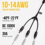 bougerv solar y branch connectors