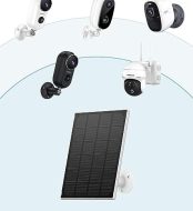zumimall solar panel with 10ft usb cable for outdoor security camera