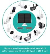 everexceed 2 pack 5w usb solar panels for rechargeable cameras