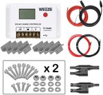 weize 200w 12v solar panel starter kit with 30a pwm charge controller
